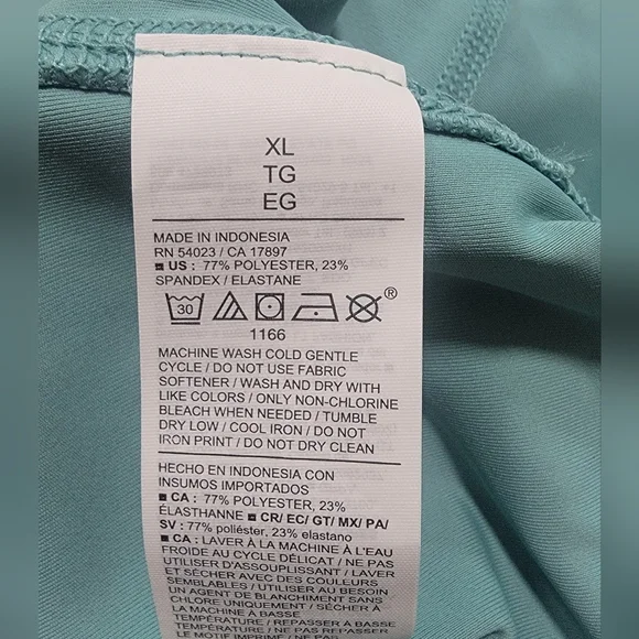 Old Navy Light Blue Powersoft Maternity High-Waisted Leggings - Picture 4 of 8